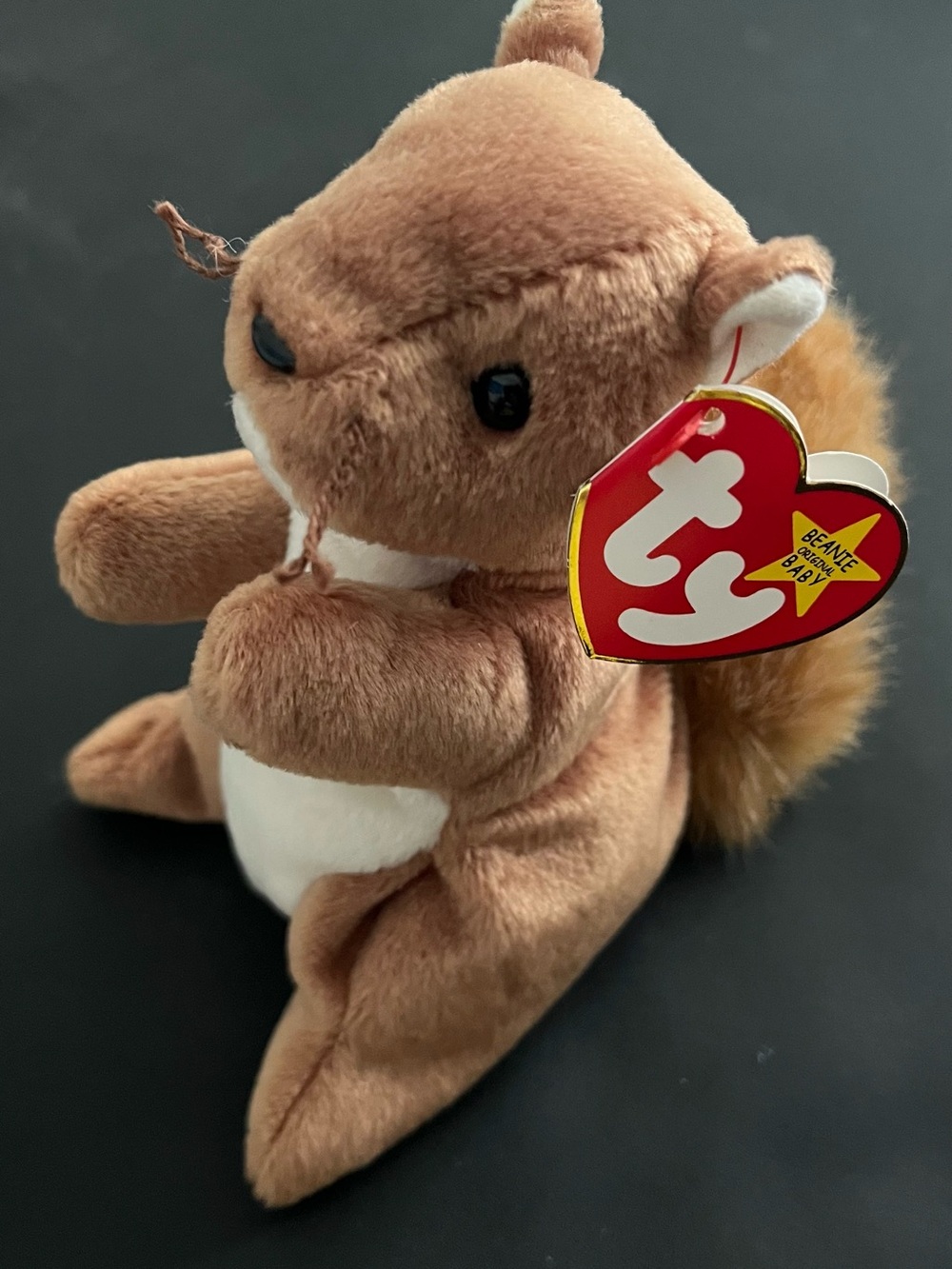 TY Beanie Baby NUTS Squirrel Plush Collectible Toy